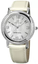 1673.2.1063 white-cz, ss-cz, pearl leather