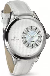1672.2.1063-wht-mop-ss-crown-onyx-wht-strap